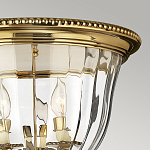 Потолочный светильник цвета латунь с прозрачным плафоном в форме чаши Hinkley варинант исполнения - 11 | Loft Concept в Ижевске