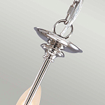 Люстра цвета никель с прозрачными стеклянными подвесками в форме капель Elstead Lighting варинант исполнения - 9 | Loft Concept в Ижевске