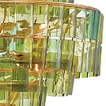 Люстра круглая каскадная Glow of Green Shades зеленое стекло варинант исполнения - 1 | Loft Concept в Ижевске