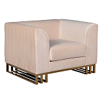 Кресло велюровое бежевое Cubic Silhouette варинант исполнения - 1 | Loft Concept в Ижевске