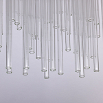 Люстра круглая с прозрачными стеклянными трубками Nembus варинант исполнения - 7 | Loft Concept в Ижевске