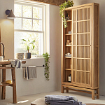 Шкаф из массива тика Okino Wood Cabinet варинант исполнения - 8 | Loft Concept в Ижевске