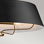 Подвесной светильник с конусовидным металлическим абажуром черного цвета Kichler варинант исполнения - 16 | Loft Concept в Ижевске