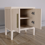 Тумбочка Primo с дверцами шпон Светлый дуб варинант исполнения - 3 | Loft Concept в Ижевске