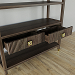 Стеллаж с двумя ящиками Elsa Dreams Walnut варинант исполнения - 3 | Loft Concept в Ижевске