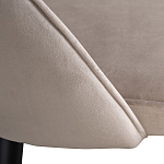 Стул велюровый серо-бежевый Schelde Gray Beige варинант исполнения - 4 | Loft Concept в Ижевске