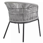 Кресло с декоративным плетением на спинке и подлокотниках Armchair Weaving варинант исполнения - 3 | Loft Concept в Ижевске