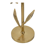 Столик с золотистым основанием в виде цветка и круглой мраморной столешницей Golden Snowdrop варинант исполнения - 4 | Loft Concept в Ижевске