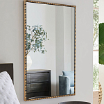 Зеркало прямоугольное в фактурной золотой раме Reflective Fabric варинант исполнения - 6 | Loft Concept в Ижевске