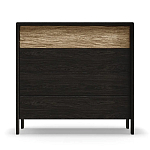 Комод 4 ящика с подсветкой на рельефном фасаде Warm Industrial варинант исполнения - 1 | Loft Concept в Ижевске