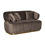 Диван двухместный коричневый Clarisse варинант исполнения - 1 | Loft Concept в Ижевске