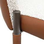 Стул мягкий с обивкой из рогожки и экокожи Contrasting Performance варинант исполнения - 2 | Loft Concept в Ижевске