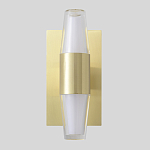 Бра с золотым основанием и прозрачным плафоном цилиндрической формы Golden Geometry варинант исполнения - 1 | Loft Concept в Ижевске