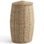 Корзина с крышкой из камыша Chane Wicker Basket варинант исполнения - 1 | Loft Concept в Ижевске