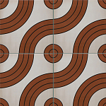 Дизайнерская плитка с узором Дорожки 2 варинант исполнения - 1 | Loft Concept в Ижевске