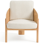 Кресло с каркасом из массива дуба Gallin Chair Boucle варинант исполнения - 2 | Loft Concept в Ижевске