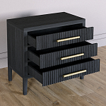 Тумба Primo  с тремя ящиками шпон Черный дуб варинант исполнения - 4 | Loft Concept в Ижевске