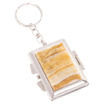 Зеркало брелок складное двухстороннее из натурального камня Оникс Silver Stone Mirrors варинант исполнения - 1 | Loft Concept в Ижевске