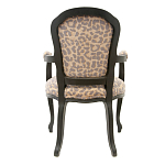 Полукресло с мягкой обивкой из льна на 4-х ножках из массива березы Gladys Armchair варинант исполнения - 2 | Loft Concept в Ижевске