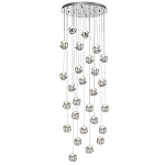 Люстра каскадня с 27-ю прозрачными шарообразными подвесами Bubbles Bocci варинант исполнения - 4 | Loft Concept в Ижевске