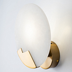 Бра с плафоном из камня в форме диска Ricci Stone Wall Lamp варинант исполнения - 3 | Loft Concept в Ижевске