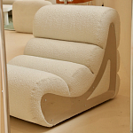 Кресло мягкое без подлкотников White Sheepskin Armchair варинант исполнения - 1 | Loft Concept в Ижевске