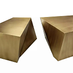 Комплект из 2-х дизайнерский журнальных столов геометрической формы Ribefyk варинант исполнения - 1 | Loft Concept в Ижевске