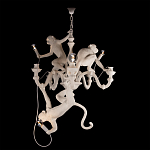 Люстра с тремя фигурами обезьян с лампочками в руках белого цвета Hanging Monkey варинант исполнения - 2 | Loft Concept в Ижевске