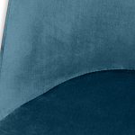 Барный стул вращающийся со спинкой Синий Велюр Vendramin Chair варинант исполнения - 4 | Loft Concept в Ижевске