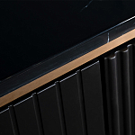 Комод черный округлой формы с рельефным фасадом Black Cut варинант исполнения - 4 | Loft Concept в Ижевске