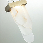 Подвесной светильник с белыми вертикальными элементами Alabaster Totem варинант исполнения - 11 | Loft Concept в Ижевске