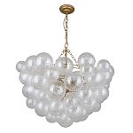 Люстра подвесная с рифлёными стеклянными шарами в форме воздушного облака Berries Chandelier варинант исполнения - 1 | Loft Concept в Ижевске