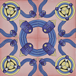 Плитка дизайнерская с узором Дива варинант исполнения - 1 | Loft Concept в Ижевске