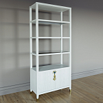 Стеллаж со стеклянными полками Elsa Dreams White варинант исполнения - 1 | Loft Concept в Ижевске