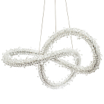 Фигурная люстра с хрустальным декором Gilbertine Crystal Curly Ring Chandelier варинант исполнения - 1 | Loft Concept в Ижевске