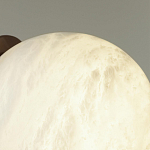 Настенно-потолочный светильник с плафоном в форме шара из алебастра Cryptocrystalline Stone варинант исполнения - 6 | Loft Concept в Ижевске