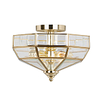 Потолочный светильник шестигранной формы с прозрачными стеклянным плафоном Elstead Lighting варинант исполнения - 9 | Loft Concept в Ижевске