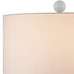 Настольная лампа белая с тканевым абажуром в форме цилиндра Morphing варинант исполнения - 2 | Loft Concept в Ижевске