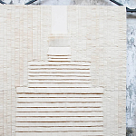 Большое Панно Абстракция белые нити Huipil Wall Hanging варинант исполнения - 3 | Loft Concept в Ижевске