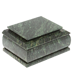 Шкатулка с зеркалом из натурального камня змеевик Stone Casket варинант исполнения - 1 | Loft Concept в Ижевске