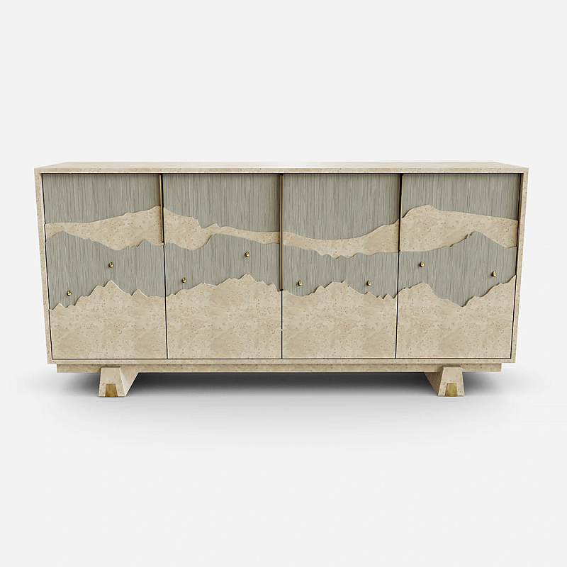 Буфет Okinawa Taupe Large Бежевый Серый Золотой в Ижевске | Loft Concept 