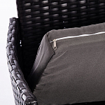 Обеденный комплект из искуственного ротанга Vintara черный варинант исполнения - 4 | Loft Concept в Ижевске