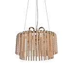 Люстра с подвесными рифлеными стеклянными трубками Nembus варинант исполнения - 1 | Loft Concept в Ижевске