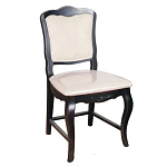 Стул из массива березы с мягким сиденьем без подлокотников в стиле прованс Vintage варинант исполнения - 1 | Loft Concept в Ижевске