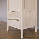 Узкий Шкаф Primo с 2 выдвижными ящиками Светлый дуб варинант исполнения - 4 | Loft Concept в Ижевске