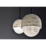 Подвесной светильник светодиодный с плафоном сферической формы Stone Helios варинант исполнения - 3 | Loft Concept в Ижевске