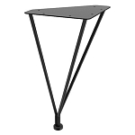 Стол журнальный c коричневой круглой столешницей на четырех металлических ножках Charm Coffee Table варинант исполнения - 3 | Loft Concept в Ижевске