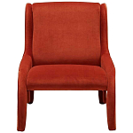 Дизайнерское кресло оранжевое в мягкой велюровой обивке Granger Armchair Orange варинант исполнения - 3 | Loft Concept в Ижевске