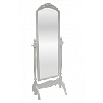 Зеркало напольное белое из массива бука с легкими потертостями White Provence варинант исполнения - 1 | Loft Concept в Ижевске