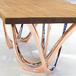 Обеденный стол прямоугольный с фигурными ножками G-table варинант исполнения - 3 | Loft Concept в Ижевске